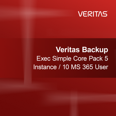 Veritas Backup Exec Jednoduchý základný balík 5 inštancií / 10 používateľov MS 365