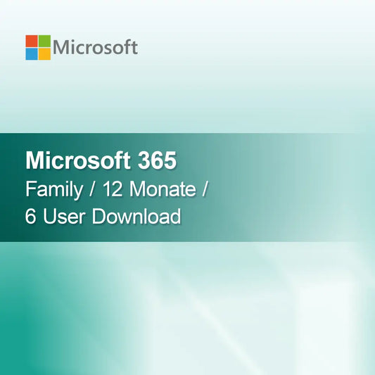 Microsoft 365 Family / 12 mesiacov / 6 používateľov na stiahnutie
