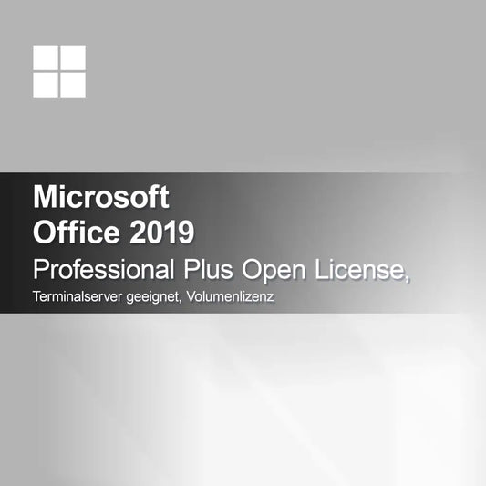 Microsoft Office 2019 Professional Plus Open License, vhodné pre terminálový server, objemová licencia