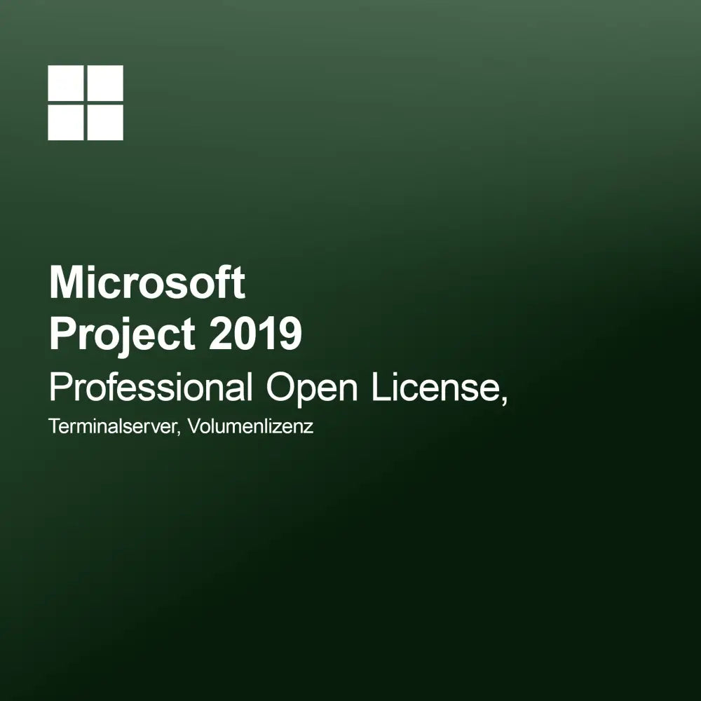 Microsoft Project 2019 Professional Open License, Terminálový server, objemová licencia