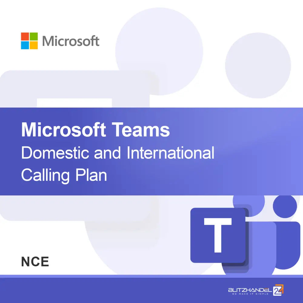 Microsoft Teams Domáci a medzinárodný plán volaní (NCE)