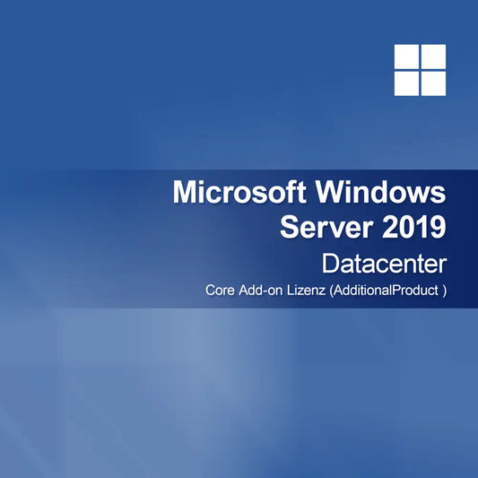 Microsoft Windows Server 2019 Datacenter - Core Add-on licencia (AdditionalProduct)