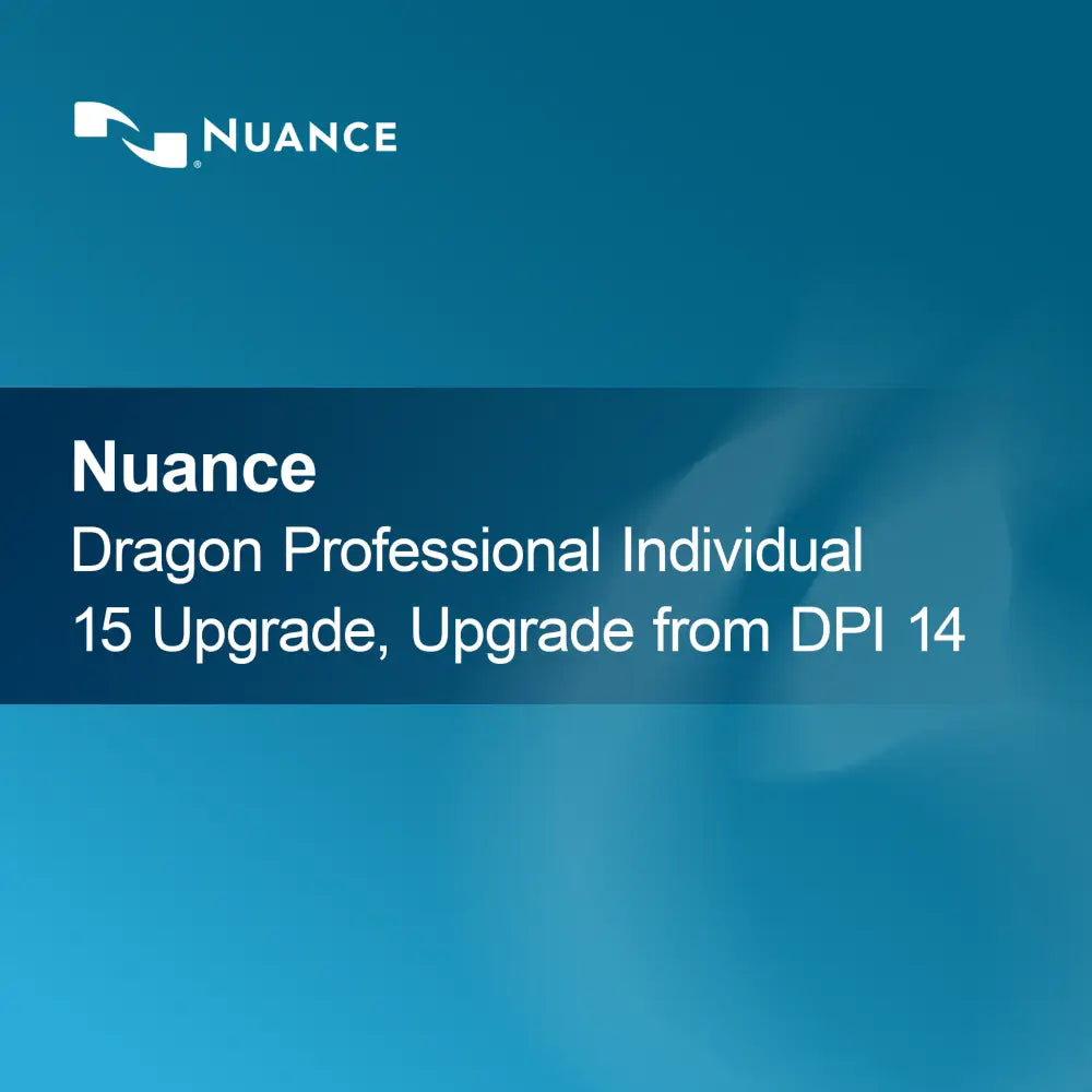 Nuance Dragon Professional Individual 15 Upgrade, upgrade z DPI 14