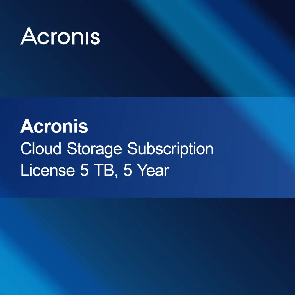 Licencia predplatného Acronis Cloud Storage 5 TB, 5 rokov