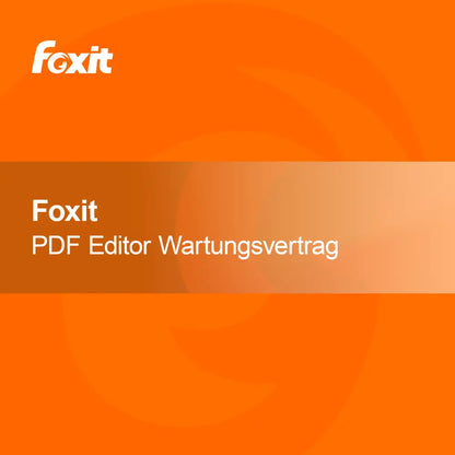 Foxit PDF Editor + Zmluva o údržbe