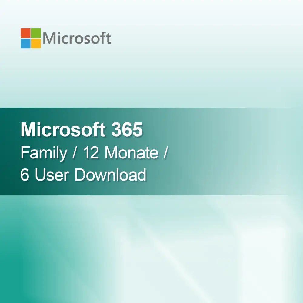 Microsoft 365 Family / 12 mesiacov / 6 používateľov na stiahnutie