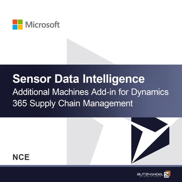 Doplnok ďalších strojov pre inteligenciu údajov zo senzorov pre Dynamics 365 Supply Chain Management (NCE)