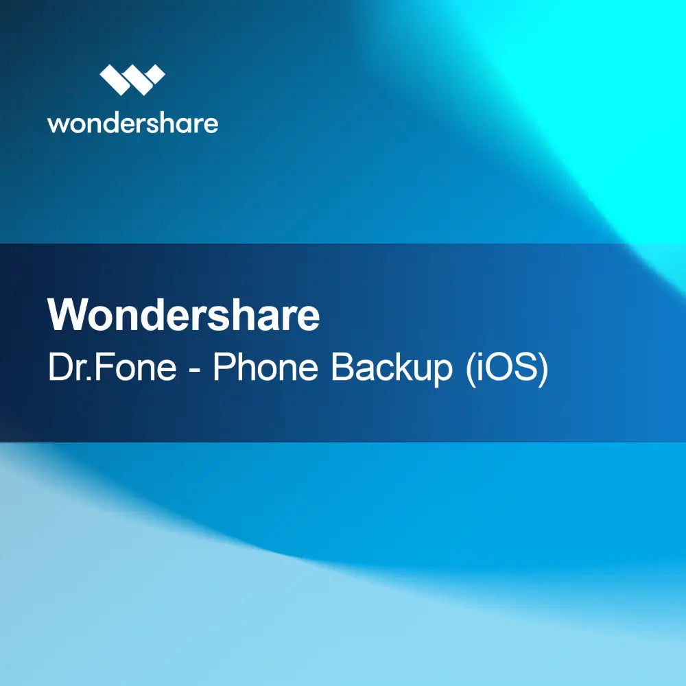 Wondershare Dr.Fone - Záloha telefónu (iOS)